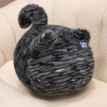 Load image into Gallery viewer, Chonky Fat Tabby Cat Shaped Plush Toy Pillows-Black-55cm-7