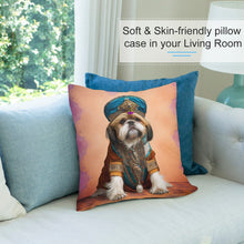 Load image into Gallery viewer, Chota Sher Shih Tzu Plush Pillow Case-Cushion Cover-Dog Dad Gifts, Dog Mom Gifts, Home Decor, Pillows, Shih Tzu-4