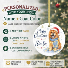 Load image into Gallery viewer, Chow Chow Christmas Ornament - Cozy Winter Pet Portrait Design - Personalize with Photo and Name-Christmas Ornament-Christmas,Christmas Ornament,Personalize Artwork-2