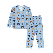 Load image into Gallery viewer, Chow Chow Pajamas for Women - XL Available - Chow Chows of Every Color-Pajamas-Apparel,Boxer,Chow Chow,Dog Mom Gifts,Pajamas-11