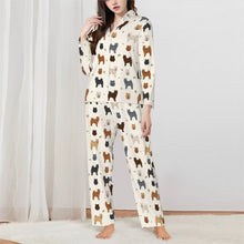 Load image into Gallery viewer, Chow Chow Pajamas for Women - XL Available - Chow Chows of Every Color-Pajamas-Apparel,Boxer,Chow Chow,Dog Mom Gifts,Pajamas-2