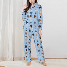 Load image into Gallery viewer, Chow Chow Pajamas for Women - XL Available - Chow Chows of Every Color-Pajamas-Apparel,Boxer,Chow Chow,Dog Mom Gifts,Pajamas-3