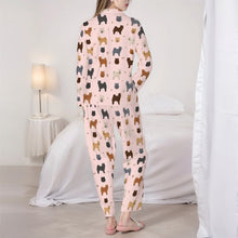 Load image into Gallery viewer, Chow Chow Pajamas for Women - XL Available - Chow Chows of Every Color-Pajamas-Apparel,Boxer,Chow Chow,Dog Mom Gifts,Pajamas-4
