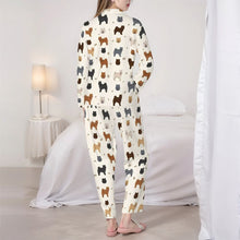 Load image into Gallery viewer, Chow Chow Pajamas for Women - XL Available - Chow Chows of Every Color-Pajamas-Apparel,Boxer,Chow Chow,Dog Mom Gifts,Pajamas-5