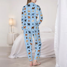 Load image into Gallery viewer, Chow Chow Pajamas for Women - XL Available - Chow Chows of Every Color-Pajamas-Apparel,Boxer,Chow Chow,Dog Mom Gifts,Pajamas-6