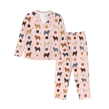 Load image into Gallery viewer, Chow Chow Pajamas for Women - XL Available - Chow Chows of Every Color-Pajamas-Apparel,Boxer,Chow Chow,Dog Mom Gifts,Pajamas-7