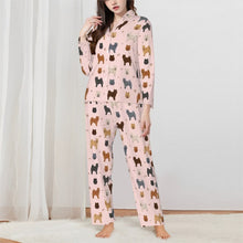 Load image into Gallery viewer, Chow Chow Pajamas for Women - XL Available - Chow Chows of Every Color-Pajamas-Apparel,Boxer,Chow Chow,Dog Mom Gifts,Pajamas-1