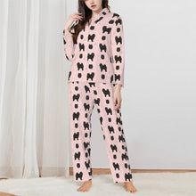 Load image into Gallery viewer, Chow Chow Pajamas for Women - XL Available - Yes I Love Black Chow Chows-Pajamas-Apparel,Boxer,Chow Chow,Dog Mom Gifts,Pajamas-Pink-XS-1