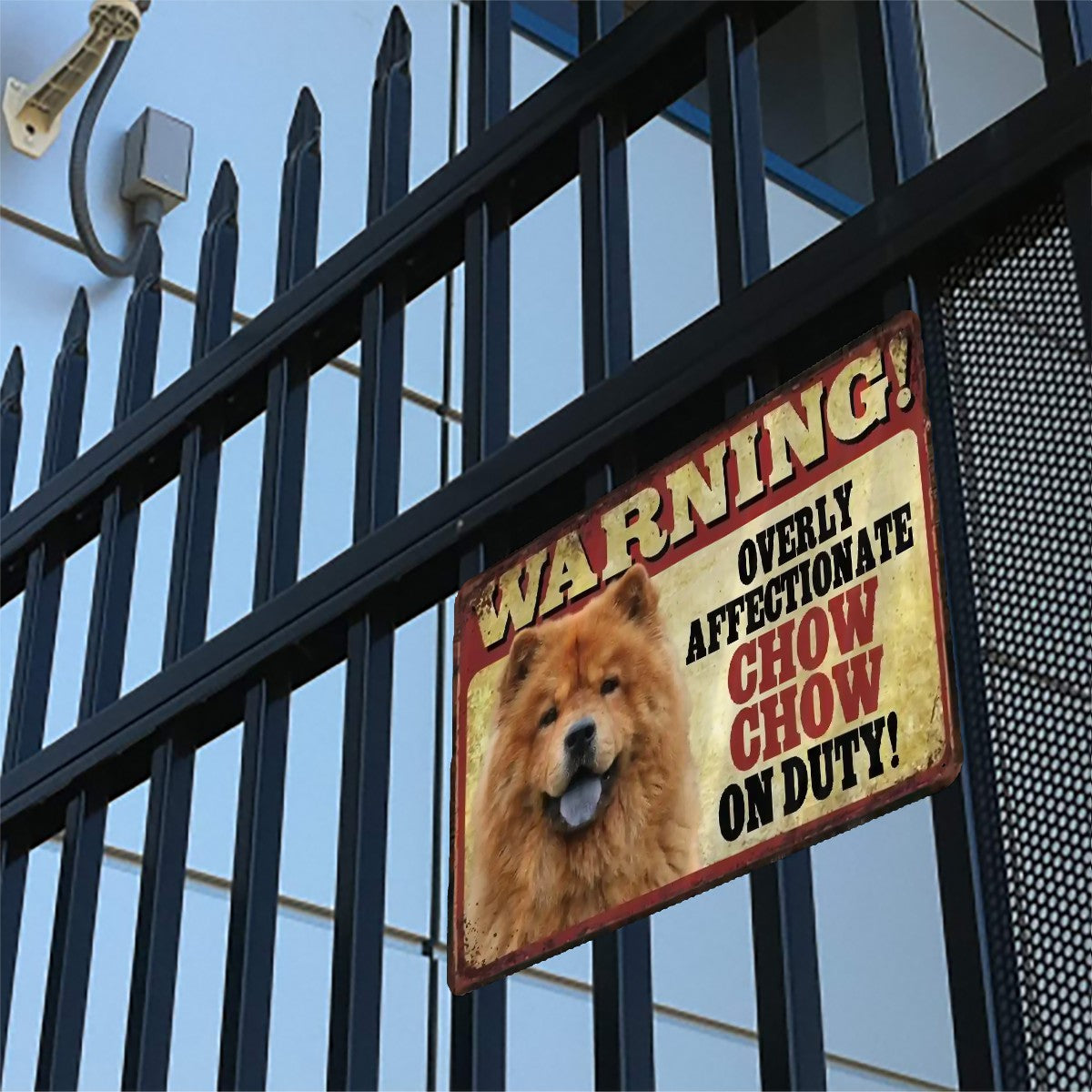Chow Chow Sign - Warning Overly Affectionate Chow Chow - Match Your Do