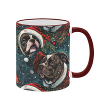 Load image into Gallery viewer, Christmas Canopy Black White Pit Bulls Coffee Mug-4
