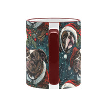 Load image into Gallery viewer, Christmas Canopy Black White Pit Bulls Coffee Mug-6