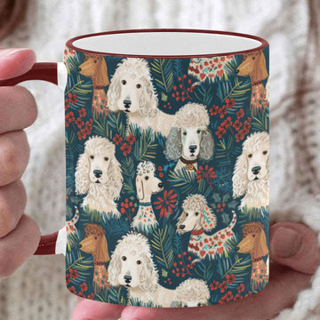 Christmas Canopy Poodle Paradise Coffee Mug White9 One Size 360x