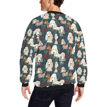 Load image into Gallery viewer, Christmas Canopy Poodle Paradise Fuzzy Sweatshirt for Men-Apparel-Apparel, Christmas, Dog Dad Gifts, Poodle, Sweatshirt-2