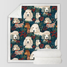 Load image into Gallery viewer, Christmas Canopy Poodle Paradise Soft Warm Fleece Blanket-Blanket-Blankets, Christmas, Dog Dad Gifts, Dog Mom Gifts, Home Decor, Poodle-10