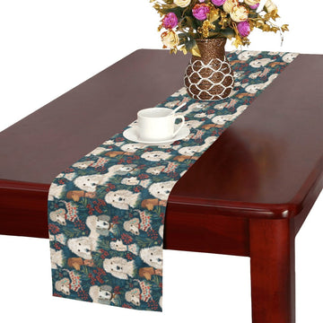 Christmas Canopy Poodle Paradise Table Runner One Size 360x