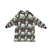 Load image into Gallery viewer, Christmas Canopy Westie&#39;s Blanket Hoodie-Blanket-Apparel, Blanket Hoodie, Blankets, Christmas, Dog Mom Gifts, West Highland Terrier-ONE SIZE-3