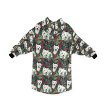 Load image into Gallery viewer, Christmas Canopy Westie&#39;s Blanket Hoodie-Blanket-Apparel, Blanket Hoodie, Blankets, Christmas, Dog Mom Gifts, West Highland Terrier-ONE SIZE-4