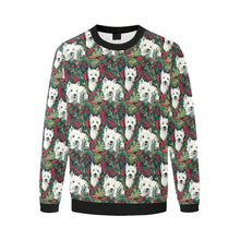 Load image into Gallery viewer, Christmas Canopy Westie&#39;s Fuzzy Sweatshirt for Men-Apparel-Apparel, Christmas, Dog Dad Gifts, Sweatshirt, West Highland Terrier-3