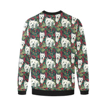 Load image into Gallery viewer, Christmas Canopy Westie&#39;s Fuzzy Sweatshirt for Men-Apparel-Apparel, Christmas, Dog Dad Gifts, Sweatshirt, West Highland Terrier-4