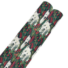 Load image into Gallery viewer, Christmas Canopy Westie's Gift Wrapping Paper - 2 Rolls-Christmas Ornament-Christmas,West Highland Terrier,Wrapping Paper-Black20-ONE SIZE-5