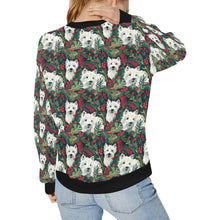 Load image into Gallery viewer, Christmas Canopy Westie&#39;s Sweatshirt for Women-Apparel-Apparel, Christmas, Dog Mom Gifts, Sweatshirt, West Highland Terrier-2