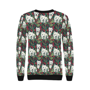 Christmas Canopy Westie's Sweatshirt for Women-Apparel-Apparel, Christmas, Dog Mom Gifts, Sweatshirt, West Highland Terrier-4