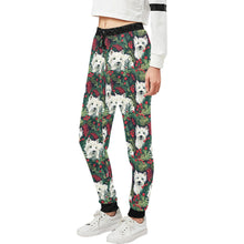 Load image into Gallery viewer, Christmas Canopy Westie&#39;s Unisex Sweatpants-Apparel-Apparel, Christmas, Dog Dad Gifts, Dog Mom Gifts, Pajamas, West Highland Terrier-2