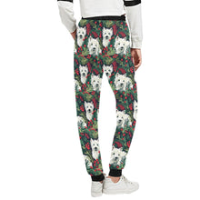 Load image into Gallery viewer, Christmas Canopy Westie&#39;s Unisex Sweatpants-Apparel-Apparel, Christmas, Dog Dad Gifts, Dog Mom Gifts, Pajamas, West Highland Terrier-3