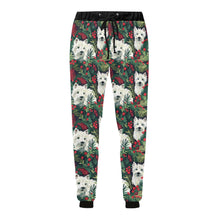 Load image into Gallery viewer, Christmas Canopy Westie&#39;s Unisex Sweatpants-Apparel-Apparel, Christmas, Dog Dad Gifts, Dog Mom Gifts, Pajamas, West Highland Terrier-4