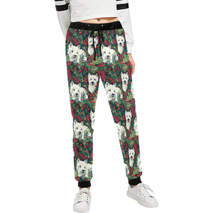 Christmas Canopy Westie's Unisex Sweatpants-Apparel-Apparel, Christmas, Dog Dad Gifts, Dog Mom Gifts, Pajamas, West Highland Terrier-XS-1