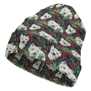 Christmas Canopy Westie's Warm Christmas Beanie-Accessories-Accessories, Christmas, Dog Mom Gifts, Hats, West Highland Terrier-ONE SIZE-4
