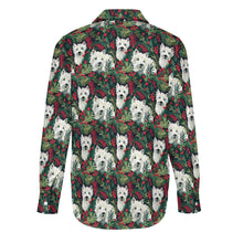 Load image into Gallery viewer, Christmas Canopy Westie&#39;s Women&#39;s Shirt-Apparel-Apparel, Christmas, Dog Mom Gifts, Shirt, West Highland Terrier-4