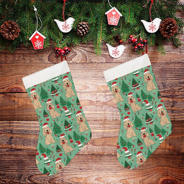 Christmas Carousel Cocker Spaniels Christmas Stocking 26x42cm White 2 360x