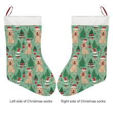 Load image into Gallery viewer, Christmas Carousel Cocker Spaniels Christmas Stocking-Christmas Ornament-Christmas, Cocker Spaniel, Home Decor-26X42CM-White-3