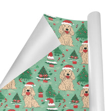 Load image into Gallery viewer, Christmas Carousel Cocker Spaniels Gift Wrapping Paper - 2 Rolls-Christmas Ornament-Christmas,Cocker Spaniel,Wrapping Paper-2