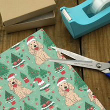 Load image into Gallery viewer, Christmas Carousel Cocker Spaniels Gift Wrapping Paper - 2 Rolls-Christmas Ornament-Christmas,Cocker Spaniel,Wrapping Paper-5