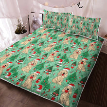 Load image into Gallery viewer, Christmas Carousel Cocker Spaniels Quilt Blanket Bedding Set-Bedding-Bedding, Blankets, Christmas, Cocker Spaniel, Home Decor-3