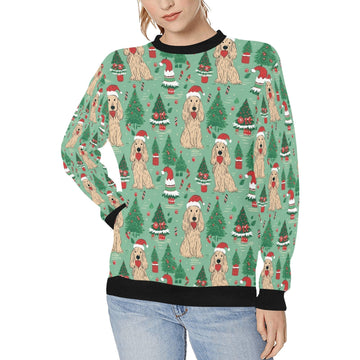 Christmas Carousel Cocker Spaniels Sweatshirt For Women S 360x