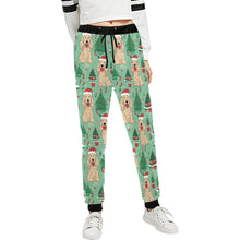 Load image into Gallery viewer, Christmas Carousel Cocker Spaniels Unisex Sweatpants-Apparel-Apparel, Christmas, Cocker Spaniel, Dog Dad Gifts, Dog Mom Gifts, Pajamas-XS-1