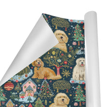 Load image into Gallery viewer, Christmas Cheer Goldendoodles Gift Wrapping Paper - 2 Rolls-Christmas Ornament-Christmas,Goldendoodle,Wrapping Paper-4