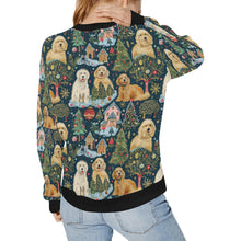 Load image into Gallery viewer, Christmas Cheer Goldendoodles Sweatshirt for Women-Apparel-Apparel, Christmas, Dog Mom Gifts, Goldendoodle, Sweatshirt-2