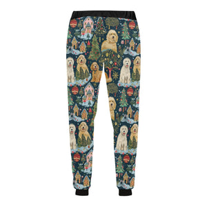 Christmas Cheer Goldendoodles Unisex Sweatpants-Apparel-Apparel, Christmas, Dog Dad Gifts, Dog Mom Gifts, Goldendoodle, Pajamas-5