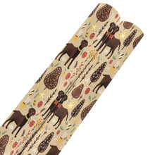 Load image into Gallery viewer, Christmas Companions Chocolate Labradors Gift Wrapping Paper - 2 Rolls-Christmas Ornament-Chocolate Labrador,Christmas,Wrapping Paper-Chocolate Labradors-ONE SIZE-5