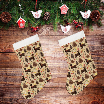 Christmas Companions Chocolate Labradors Stocking 360x