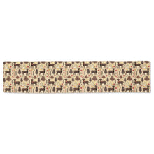 Load image into Gallery viewer, Christmas Companions Chocolate Labradors Table Runner-Home Decor-Chocolate Labrador, Christmas, Home Decor-ONE SIZE-2