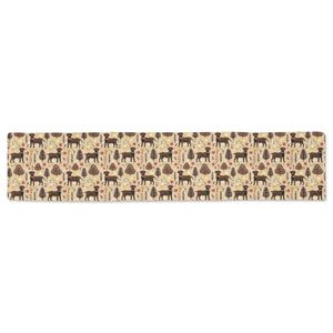 Christmas Companions Chocolate Labradors Table Runner-Home Decor-Chocolate Labrador, Christmas, Home Decor-ONE SIZE-2