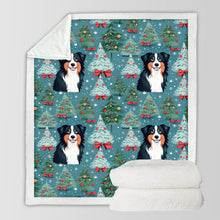 Load image into Gallery viewer, Christmas Delight Australian Shepherd Soft Warm Fleece Blanket-Blanket-Australian Shepherd, Blankets, Christmas, Dog Dad Gifts, Dog Mom Gifts, Home Decor-10