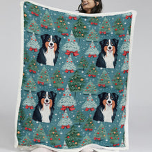 Load image into Gallery viewer, Christmas Delight Australian Shepherd Soft Warm Fleece Blanket-Blanket-Australian Shepherd, Blankets, Christmas, Dog Dad Gifts, Dog Mom Gifts, Home Decor-11