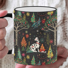 Load image into Gallery viewer, Christmas Forest Frolic Dalmatian Coffee Mug-White-ONE SIZE-1