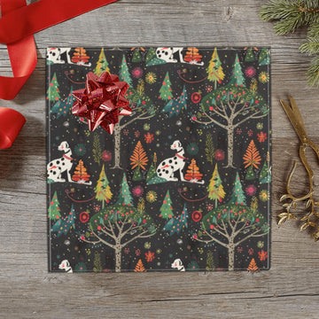 Christmas Forest Frolic Dalmatian Gift Wrapping Paper 2 Rolls 3 360x